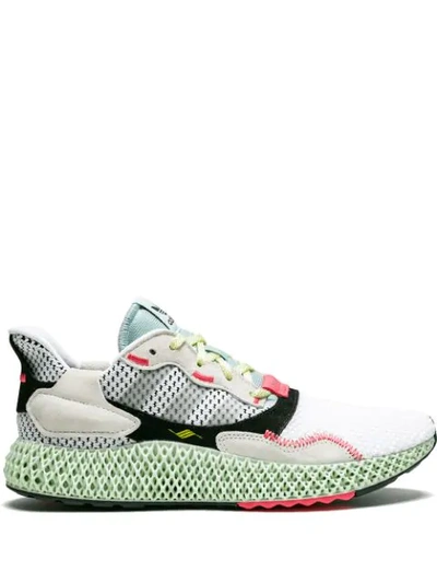 Adidas Originals Zx 4000 4d Sneakers In Ftwwht/gretwo/lingrn | ModeSens