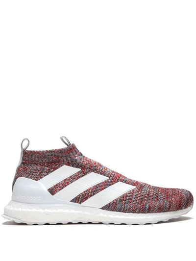Adidas Originals X Kith A16+ Ultraboost "golden Goal" Sneakers In Red