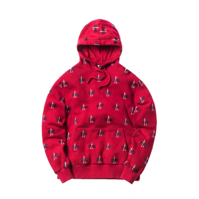 Pre-owned Kith  Moncler Hoodie Red