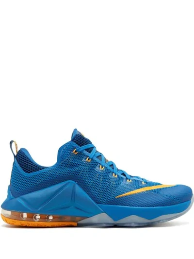 Nike Lebron 12 Low Sneakers In Blue