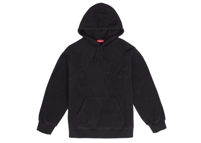 Pre-owned Supreme Polartec Hooded Sweatshirt (fw18) Black