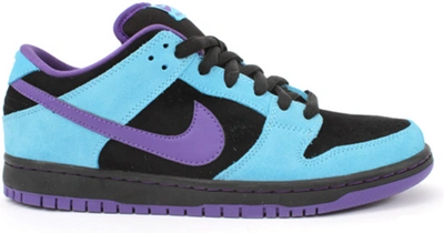 Pre-owned Nike  Dunk Sb Low Skeletor In Black/varsity Purple-baltic Blue