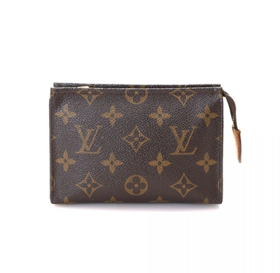 Pre-owned Louis Vuitton  Toiletry Pouch Monogram 15 Brown