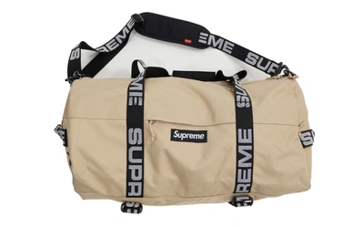 Pre-owned Supreme Duffle Bag (ss18) Tan
