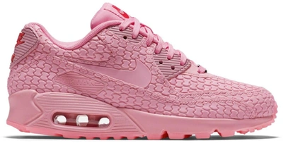 Pre-owned Nike Air Max 90 Shanghai Must Win Cake (women's) In Space Pink/space Pink/chilling Red