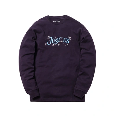 Pre-owned Kith Jetsons Astro Traveling L/s Tee Purple