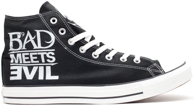 Pre-owned Converse  Chuck Taylor All-star Hi Bad Meets Evil In Black