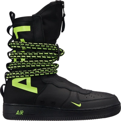 Pre-owned Nike Sf Air Force 1 High Black Volt In Black/black-volt | ModeSens