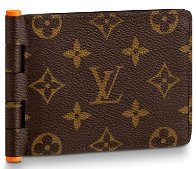 Pre-owned Louis Vuitton  Multiple Wallet Monogram Solar Ray Orange Brown