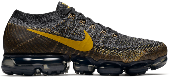 vapormax gold and black