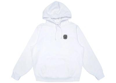 Pre-owned Supreme  Lacoste Hooded Sweatshirt White
