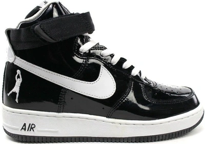 Pre-owned Nike  Air Force 1 High Sheed Black Patent In Black/white