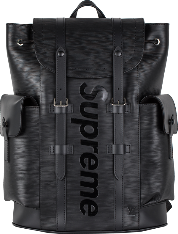 louis vuitton supreme bag black