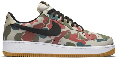 Pre-owned Nike Air Force 1 Low Reflective Duck Camo In  String/black-white-gum Light Brown | ModeSens