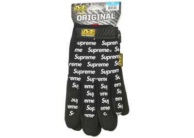 Pre-owned Supreme  Mechanix Wear Gloves Black