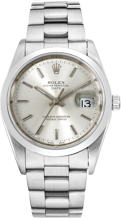 Pre-owned Rolex  Date 15200 In Stainless Steel