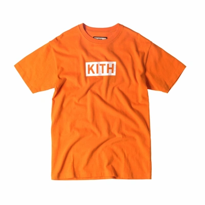 Pre-owned Kith  Classic Logo Tee Orange