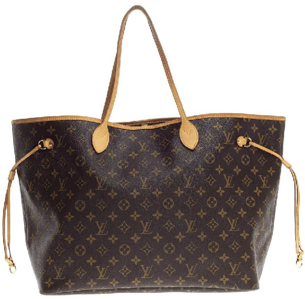 Pre-owned Louis Vuitton Neverfull Monogram (without Pouch) Gm Beige ...