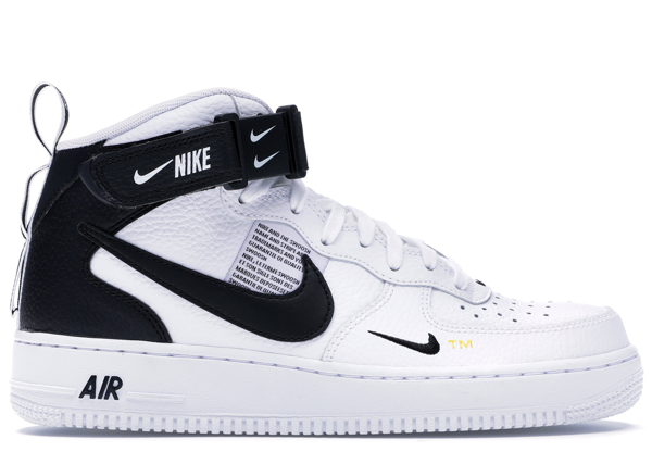 air force 1 white and black utility