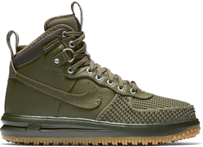 Pre-owned Nike  Lunar Force 1 Duckboot Medium Olive Gum In Medium Olive/gum Light Brown-cargo Khaki-medium Olive