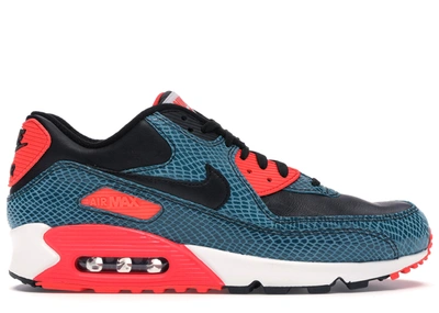 Pre-owned Nike  Air Max 90 Infrared Snake In Dusty Cactus/black-infrared-white