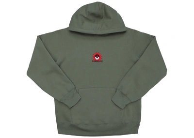 Pre-owned Supreme  Vampire Hooded Sweatshirt Light Olive