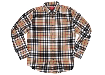 Pre-owned Tartan L/s Flannel Shirt Tan