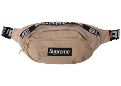 Pre-owned Supreme Waist Bag (ss18) Tan