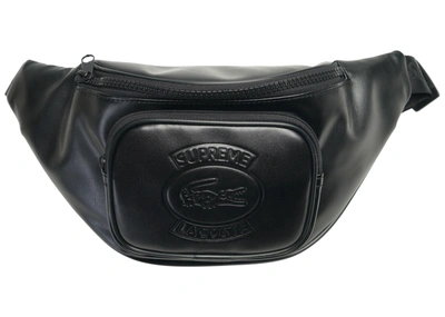 Pre-owned Supreme  Lacoste Waist Bag Black