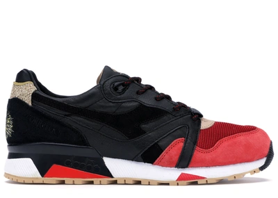 Pre-owned Diadora  N9000 Limited Edt. Correfocs In Black/red