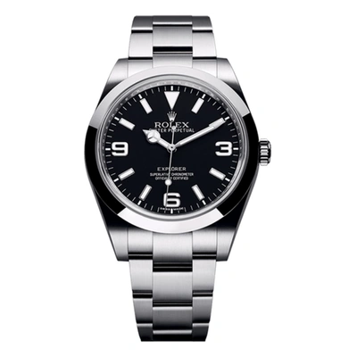 Pre-owned Rolex  Explorer 214270 In Stainless Steel