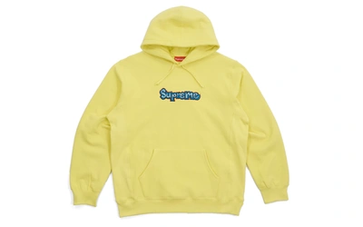 Pre-owned Supreme Gonz Logo Hooded Sweatshirt Lemon | ModeSens