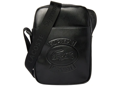 Pre-owned Supreme  Lacoste Shoulder Bag Black