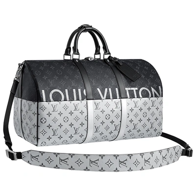 Pre-owned Louis Vuitton Keepall Bandouliere Monogram Eclipse