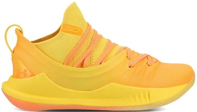 Pre-owned Under Armour  Curry 5 Yellow Orange In Yellow/orange