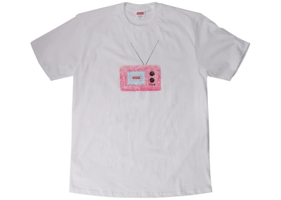 Pre-owned Supreme  Tv Tee White