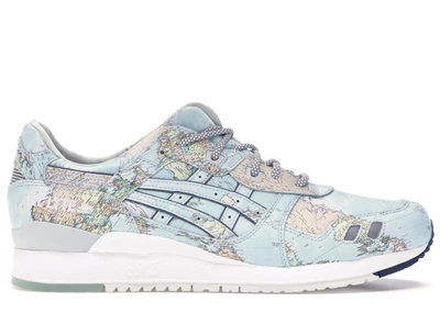 Pre-owned Asics Gel-lyte Iii Atmos World Map In Blue/blue | ModeSens