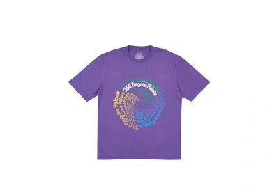 Pre-owned Palace  360 T-shirt Purple