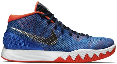 Pre-owned Nike  Kyrie 1 Independence Day In Soar/white-bright Crimson-metallic Silver