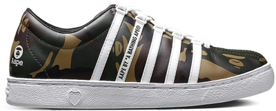 Pre-owned K-swiss  Classic 66 Aape Camo In Camo/white