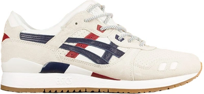 Pre-owned Asics  Gel-lyte Iii Packer Shoes Game Set Match In Cream/navy