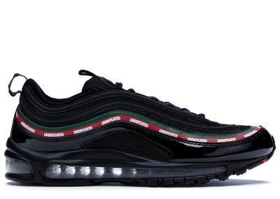 Pre-owned Nike  Air Max 97 Undftd Black In Black/gorge Green-white-speed Red