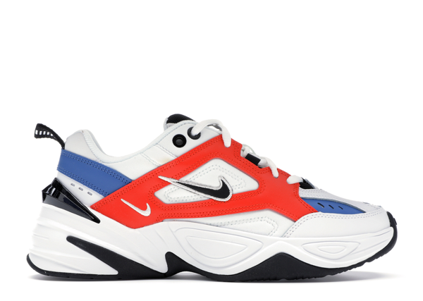 nike m2k tekno white black red