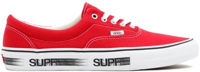 Pre-owned Vans Era Supreme Motion Logo (red) In Red/white | ModeSens
