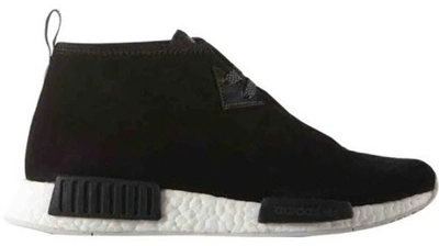 Pre-owned Adidas Originals  Nmd C1 Black Suede In Core Black/vintage White