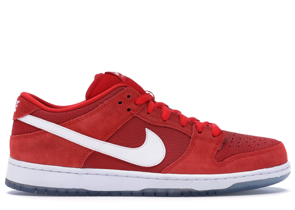 Pre-owned Nike Dunk Sb Low Challenge Red University Blue In Challenge Red/white - University