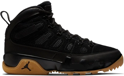 Pre-owned Jordan  9 Retro Boot Black Gum In Black/black-gum Light Brown