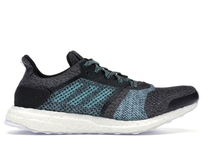 Pre-owned Adidas Originals Ultra Boost St Parley Carbon In  Carbon/carbon/blue Spirit | ModeSens