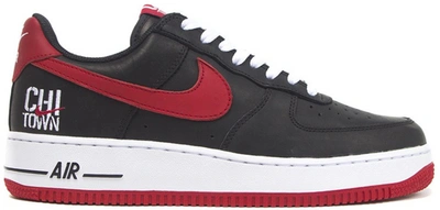 Pre-owned Nike Air Force 1 Low Chicago (2016) In Black/varsity Red-white