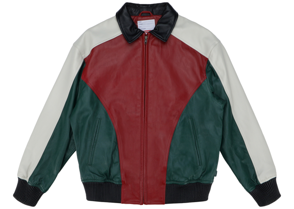 supreme studded arc logo leather jacket